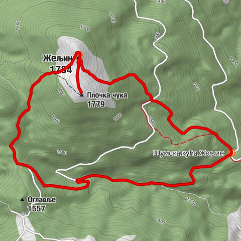 Шумска кућа Жељин - Плочка чука - Жељин