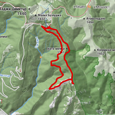хижа Бузлуджа - нова - Високата могила - Катуните