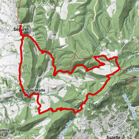 Côté Terrasse - Église Saint-Denis - Pié de Maille - Séguret