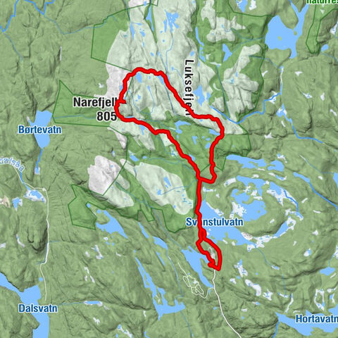 Flekkerhytta - Narefjell - Fugleleiken - Skien