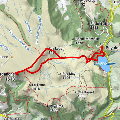 Perpezat - Puy Loup - La Banne d'Ordanche - Murat-le-Quaire
