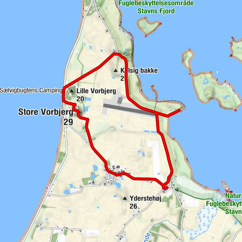 Alstrup - Stauns - Lille Vorbjerg - Store Vorbjerg