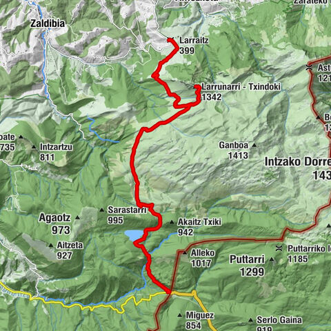 Lizarrusti Parketxea - Larrunarri - Txindoki - Larraitz - Larraitz Gain