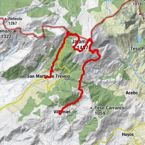 La Azuela - Jálama - Ermita de San Blas - San Martín de Trevejo