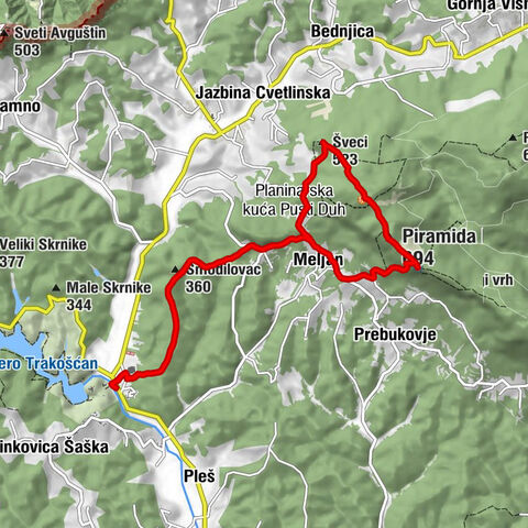 Trakošćan - Šveci - kapela Sveta Tri Kralja - Piramida Ravna Gora