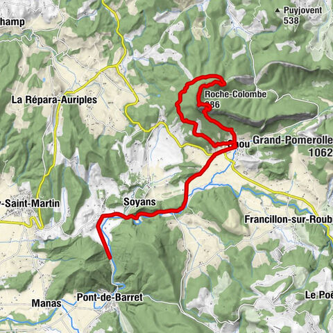 Saou - Brianchr - Roche-Colombe - La Fontaine Minérale