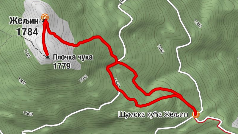 Шумска кућа Жељин - Жељин - Плочка чука