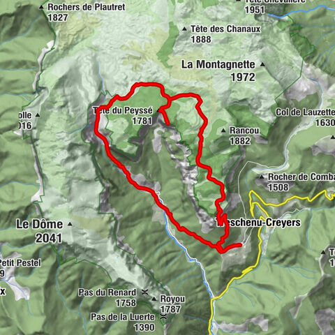 Bénevise - Tête du Peyssé - Tête du Jardin - Gîte de Bénevise