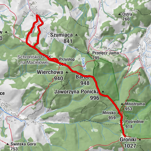 Zającówka - Bardo - Jaworzyna Ponicka - Krężelówka