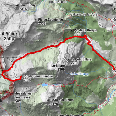 Lescun - Plateau de Sanchèse - Col des Ourtets - Pic de Pene Blanque