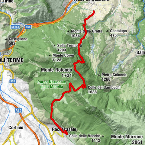 Tocco da Casauria - Monte Rotondo - Colle dei Sambuchi - Roccacasale