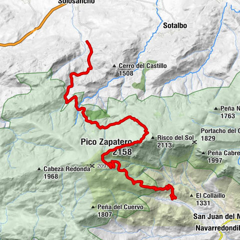 Navandrinal - Risco Redondo - Pico Zapatero - Villaviciosa