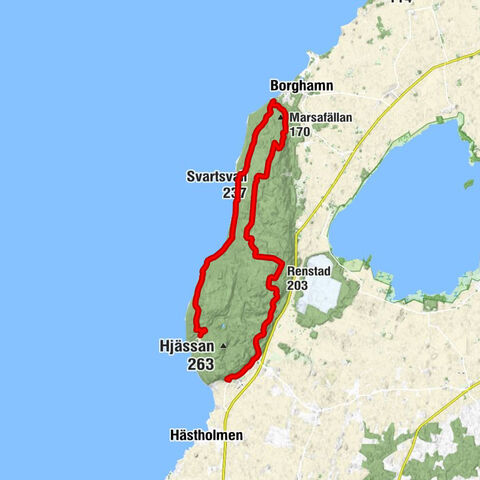 Västra Tollstad - Älvarums udde - Svartsvall - Renstad