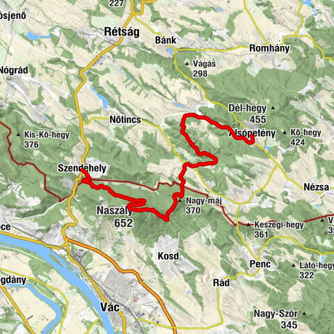 Szendehely - Naszály - Kopasz-tető - Hármaskönyv Fogadó