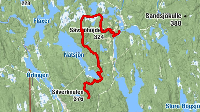 Hällefors kommun - Sävsjöhöjden - Silverknuten - Silvergrutan