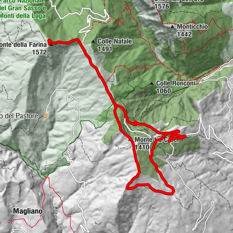Rifugio delle Aquile - Monte tre Croci - Monte della Farina - Rifugio Fratta Montanara