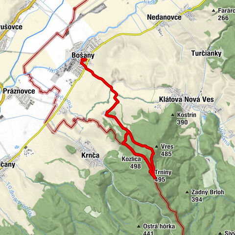 Sádok - Kozlica - Trniny - Dávid