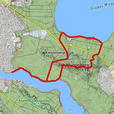 Köpenick - Müggelturm-Baude - Kleiner Müggelberg - Großer Müggelberg