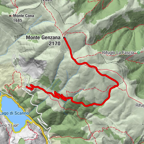 Trattoria La Ciminiera - Frattura - Fonte delle Bregnere - Monte Genzana