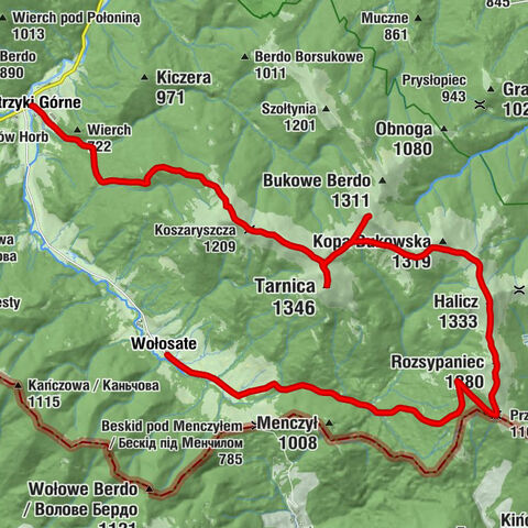 Wołosate - Halicz - Tarnica - Ustrzyki Górne