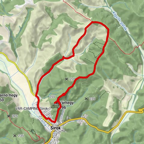 Végvár Ételbár - Várhegy - Törökasztal - Sirok