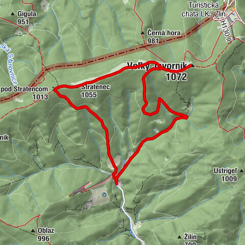 Podjavorník - pod Stratencom - Stratenec - Veľký Javorník