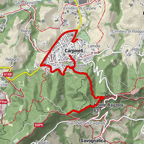 Carpineti - Monte Bauzola - Ca' de' Beretti