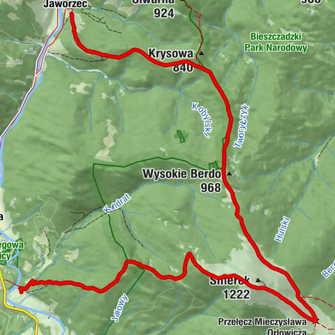 Smerek - Wysokie Berdo - Jaworzec