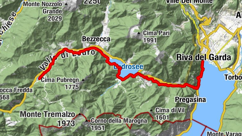 Along three lakes: from Lake Garda to Valle di Ledro