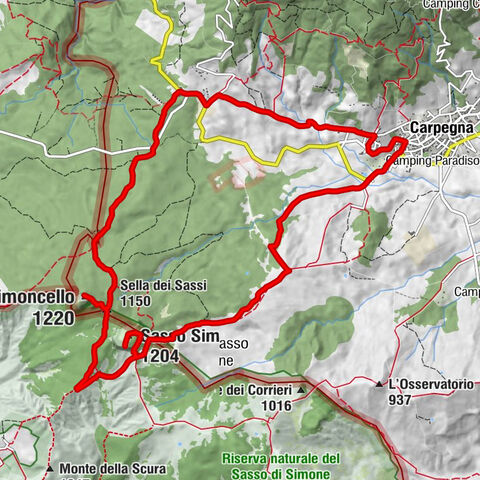 Carpegna - Monte Simoncello - Sasso Simone - Sestino
