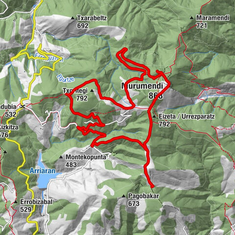 Agortako lepoa - Arrapaitz - Murumendi - Atxipimendi