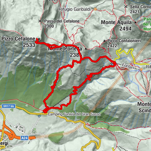 Fiordigili - Pizzo Cefalone - Anticima Pizzo Cefalone - Chiesetta della Madonna della Neve