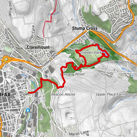 Halifax - Huddersfield - Woolshops - Calderdale