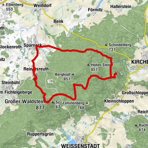 Sparneck - Raubritter - Großer Waldstein - Reinersreuth