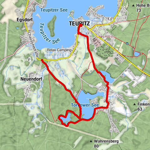 Teupitz - Tuptzer Hafen - Zur Linde - Mittelmühle