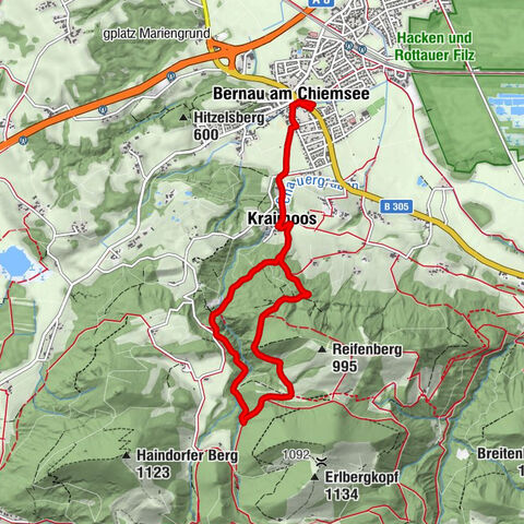 Bernau am Chiemsee - Mariengrotte - Herren-Alm