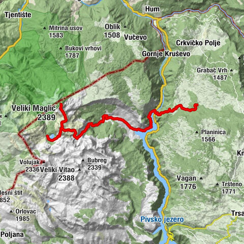 Opština Plužine - Veliki Maglić - Mratinje - Babići