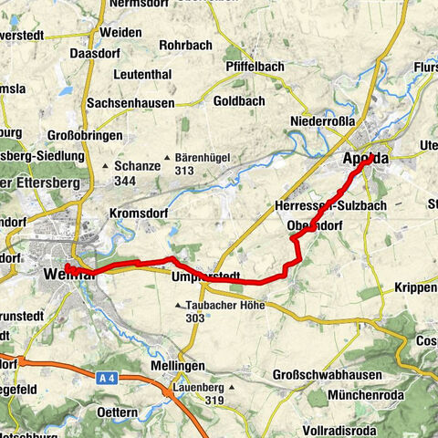 Jakobsvorstadt - Stadtkirche St. Peter und Paul - Kirche Herressen - Lutherkirche Apolda