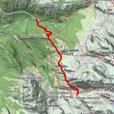 Hotel Vallesinella - Rifugio Casinei - Rifugio Maria e Alberto al Brentei