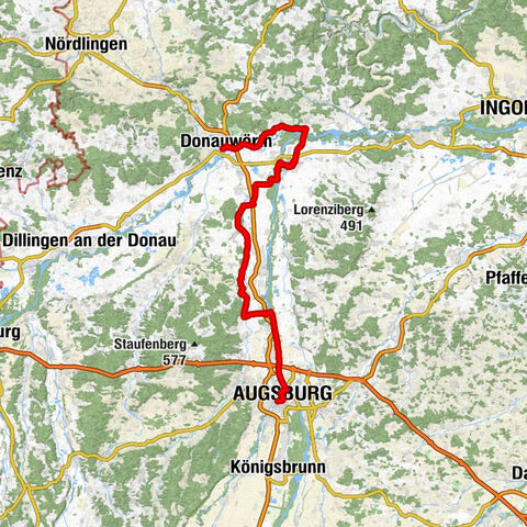 Bahnhofsviertel - Pfarrkirche St. Vitus - St. Peter und Paul - Donauwörth