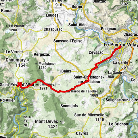 Saint-Privat-d'Allier - Chapelle Saint-Roch - Église Saint-Christophe - Le Puy-en-Velay