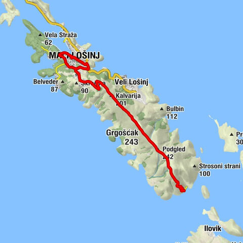Mali Lošinj - Kalvarija - Grgošćak - Kapela sv. Josipa