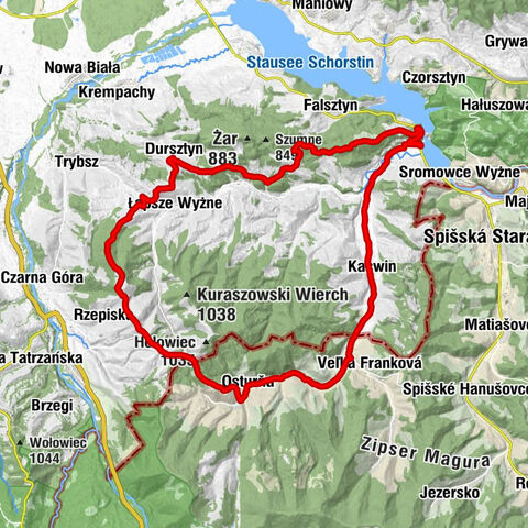 Kaplica św. Michała w Niedzicy - Kuśnierzów Wierch - Piłatówka - Kanada