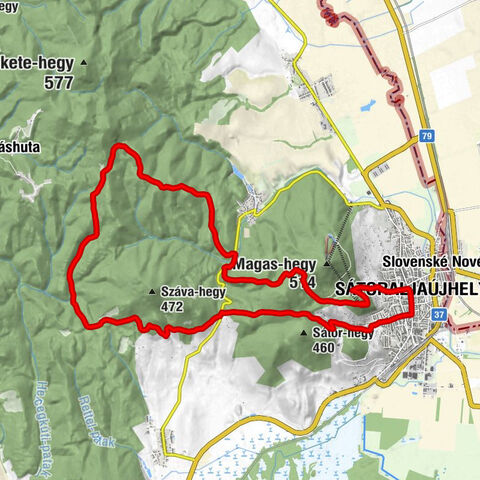Hecske - Szárhegy - Borz-nyereg - Sátoraljaújhely