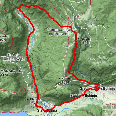 Slap - Planinska koča na Vojah - Okrepčevalnica Slap Voje - Stara Fužina