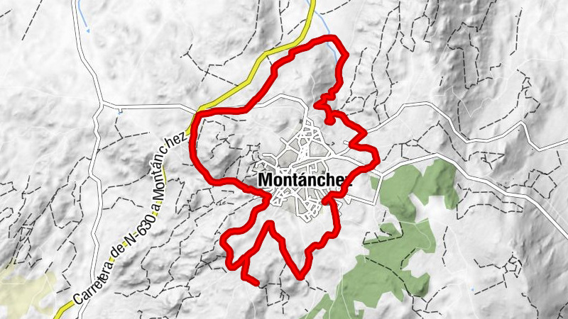 Montánchez - El Pocito - Recuera - Parador de Padrino