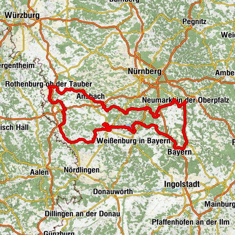 Wolframs-Eschenbach - Kreuzkirche - Evangelische Stadtkirche - Schäfersberg