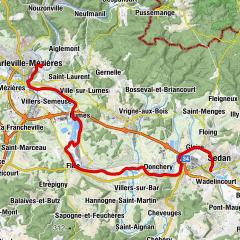 Sedan - Glaire - Flize - Saint-Laurent