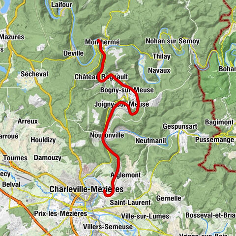 Le Pâquis - Nouzonville - Joigny-sur-Meuse - Les Boucles de Meuse