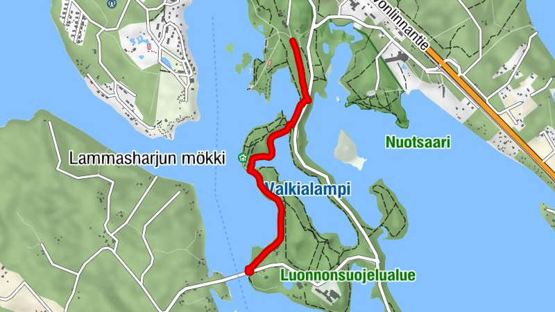 Punkaharju - Runebergin kumpu - Nervanderin kumpu